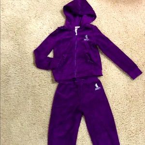 Juicy Couture velour hoodie set. Girls 5. Adorable
